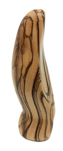 Estatua de Virgen María en Madera de Olivo 3.9 pulg miniatura 5