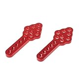 RC Carreras Piezas para Axial para SCX10 90046 D90 D110 2 Uds Montaje Amortiguador De Metal Ajuste Altura Ángulo Soporte Coche Trepador De Control Remoto Accesorios(Red)