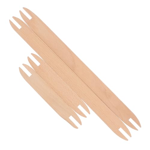 DOITOOL Weaving Multi Pack 4pcs Wooden Shuttle Crocheted Fabric Tools Weaving Supply