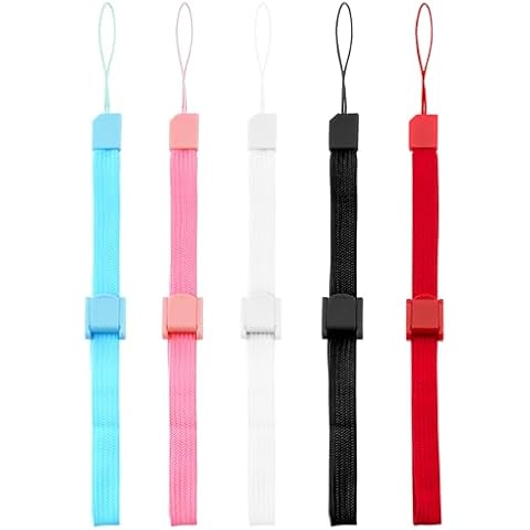 Quacc 5 PCS Adjustable Wrist Straps Multi Purpose Wristbands Phone Strap Strong Replacement Strap Compatible with Nintendo Wii Remote Controller (Multi-Colour) Cover