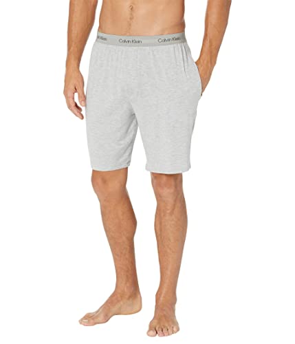 Calvin Klein Men's Ultra Soft Modern Lounge Sleep Short Grey Heather