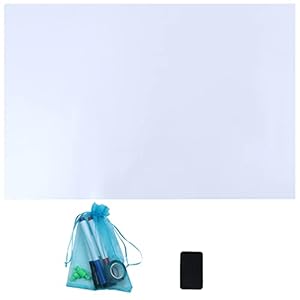 FAVOMOTO Droog wissen magnetisch whiteboard blad met vlekbestendige technologie omvat markers en grote gum met magneten…