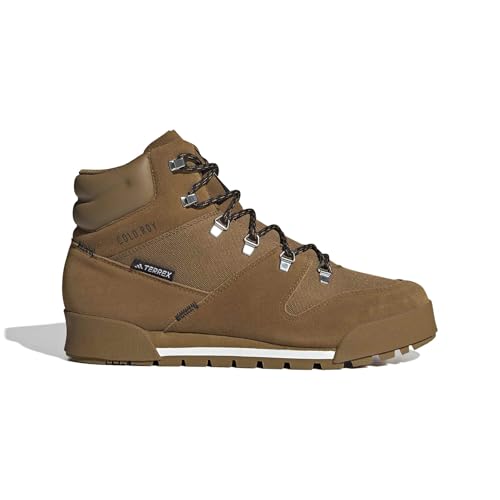 adidas Homme Terrex Snowpitch Cold.RDY Hiking Shoes, Bronze Strata/Semi Impact Orange, 43 1/3 EU