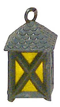 Rudolphs Schatzkiste Ersatzteile & Bastelbedarf Kunststofflaterne gelb 3,5V inkl. Stecker, Kabel und LED Breite x Höhe x Tiefe 1,5 cmx3 cmx1,5 cm NEU Erzgebirge Plastiklaterne