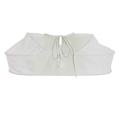 CosplayDiy Women's Pannier Crinoline Petticoat, Bustle for Victorian Rococo Dress White
