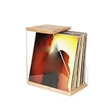 Utilisation polyvalente : grâce à la combinaison du bois massif et de l'acrylique, cet article sert d'organisateur minimaliste sur le bureau ou sur une étagère qui se marie parfaitement avec la plupart des décors d'intérieur. C'est également un cadeau idéal for les amateurs de vinyle.