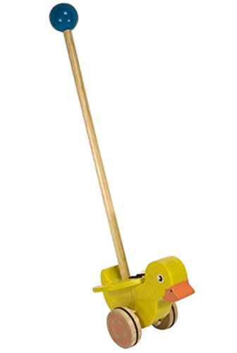 Melissa & Doug Deluxe Wooden Flapping Duck Push Toy