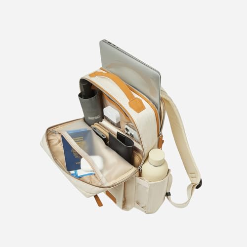 Nordace Siena Pro 13 Smart Backpack - 13.3" Laptop Backpack, 15L Daily Backpack for Travel, Everyday, or Work (Beige-Brown) 5