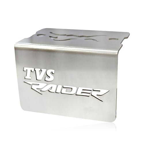 Image of OBEROI'S TRADERS Stainless Steel Front Brake Oil Cap Guard for RAIDER | Disc Brake Fluid Reservoir Protector Cover | Premium Bike Accessories (silver)