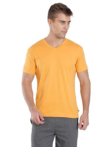 Image of Jockey 2726 Men Super Combed Cotton Rich Solid V Neck Half Sleeve T-Shirt