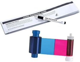 AlphaCard Pro 750 YMCKO Ribbon and DuraClean DC 3633-0053 Cleaning Kit for The AlphaCard Pro 750