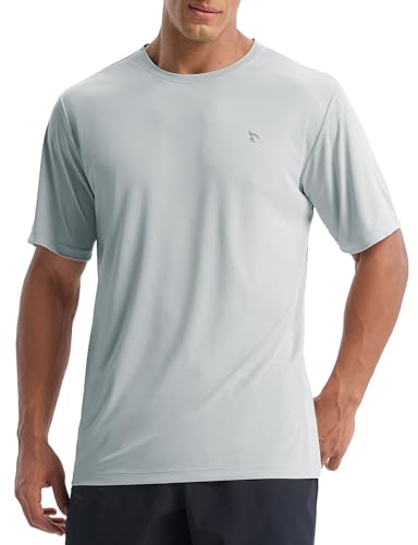 baleaf Men's UPF 50+ Sun Protection Shirts UV SPF Short Sleeve T-Shirts Rash Guard Quick Dry...