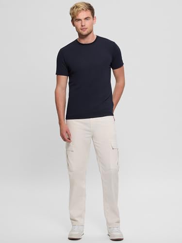 GUESS Men's Short Sleeve Textured Stripe Tee3