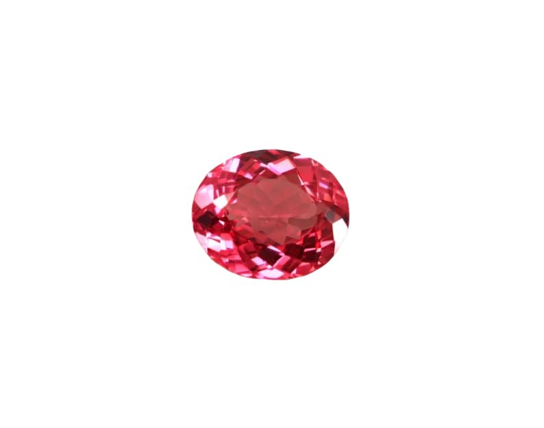 Rubis naturel 15x12mm pierre gemme ovale à facettes pour fabriquer un collier unique