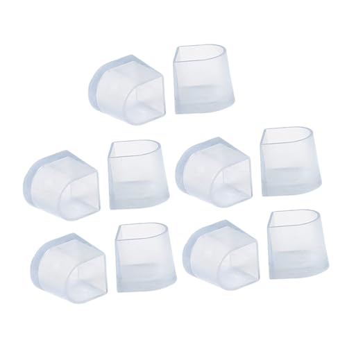 LIGIGWASH 5 Paar Abriebfeste High Heel Fersenschutz Abdeckungen Transparent Größe s Anti Rutsch Schuhschutz Für Damen Gras Risse Schlamm