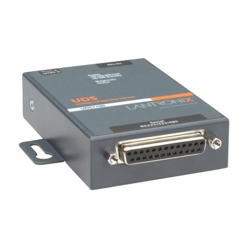 Image of Lantronix UDS1100 /UDS2100 Device Server - 1- or 2-Port Serial-to-Ethernet Device Server, RS-232 /422 /485, 10 /100 Ethernet with 15 kV ESD Protection; UDS2100 Supports PoE - UD1100001-01