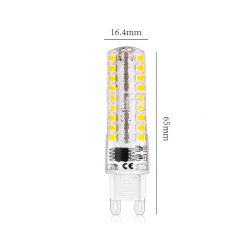 Bombillas LED de maíz focos de 360 grados tipo G9 de 5W en tono blanco cálido 5