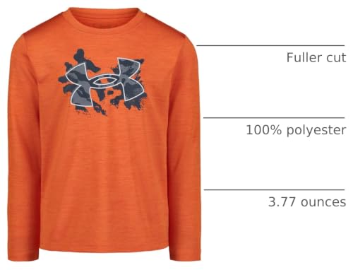 Image of Under Armour Boys' Long Sleeve Logo Graphic T-Shirt, Lightweight & Breathable, Relaxed Fit