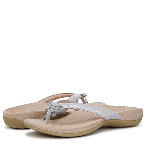 Image of Vionic Women's Rest Bella Toe Post Sandal- Supportive Ladies Orthotic Sandals that include Three Zone Comfort with Arch Support- Flip Flop for Ladies, Medium and Wide Width Size 5-12