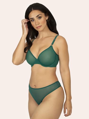 Image of Smart & Sexy Women's Sheer Mesh Demi Underwire Bra - See Through Bras