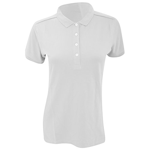 Russell Womens/Ladies Stretch Short Sleeve Polo Shirt (S) (White)