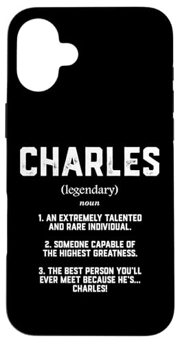 Charles Definition Funny Talented Greatness Costume Charley �X�}�z�P�[�X iPhone 16 Plus �p