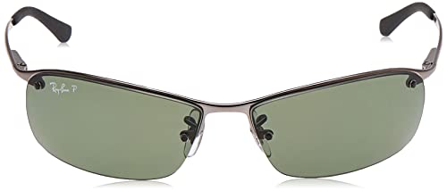Ray Ban RB3183 Sunglasses,63mm,Gunmetal/Green2