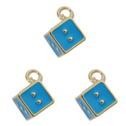 3 piezas de accesorios chapados en oro con circonitas para manualidades y dijes de herradura