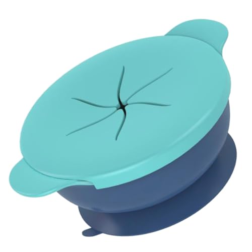 SUPVOX Toddler Plate Bowl Set Boys and Girls Dishes Lunch Trays for Boys and Girls Silicone Bowl Tray Removable Sucker Base