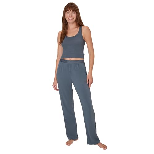 Hanes Women's Originals 2-Piece Lounge Set, Comfywear Supersoft Crop Tank & Lounge Pants Loungewear...