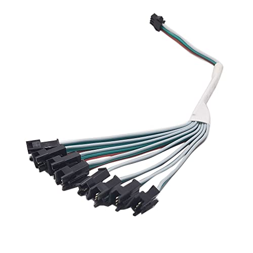 Image of WS2812B WS2811 16703 SK6812 WS2814 etc 3 pin RGB IC TTL Amplifier 1 to 4 Support 3 pin addressable LED Strip,LED String,Fairy String,LED Matrix ,LED Module etc DC5V DC12V DC24V (1 to 8)