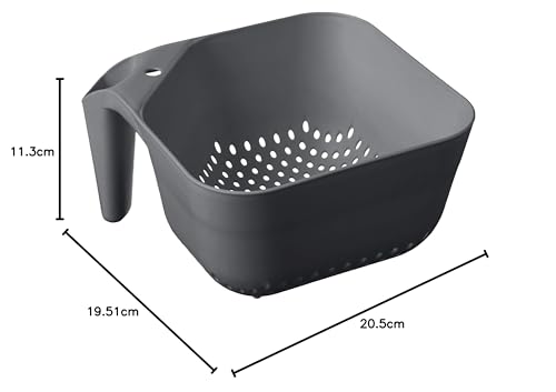 Tovolo Coador de plástico Tovolo de 3 litros, livre de BPA, seguro para alimentos, com alça, resiste