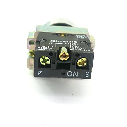 22Mm Mount 1 Normal Open Momentary Flush Round White Pushbutton Switch 22Mm Arrow Mark Xb2Ba3341C #TOP3