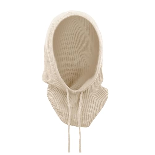 Berretto invernale da donna: berretto in cotone balaclava caldo morbido cappuccio lavorato a maglia antivento cappello sport e outdoor maschera viso solido cappello passamontagna Beanie cappelli