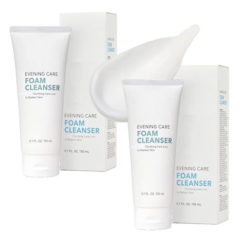 Gentle Daily Face Wash for Deep Cleansing and Refreshing Skin For a.t.o.m.y Evening Care Foam Cleanser (150ml x 2 packs)