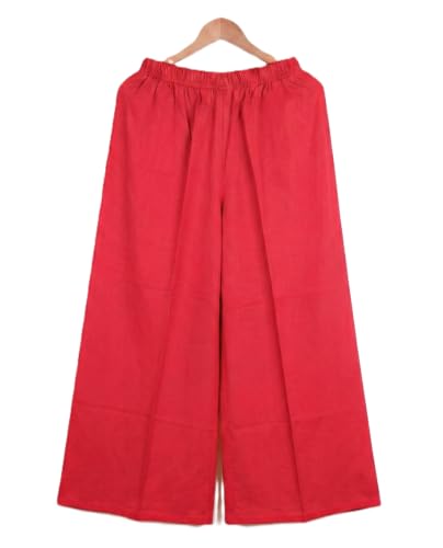 Image of Plaazo Women's Cotton Palazzo | Wide Leg Palazzo for Women | Soft Breathable High Waist Bottom Wear | Comfortable Casual, Office, Travel for Women