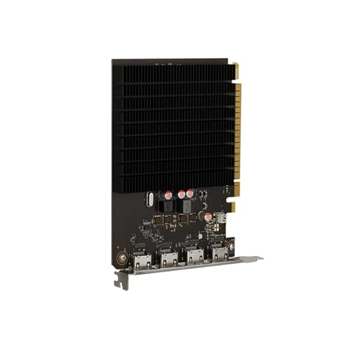 Image of maxsun GeForce GT 730 4GB Video Graphics Card GPU for Computer PC ITX Single Slot PCI Express 4xHDMI, 4K Quad Monitor Multi Screen