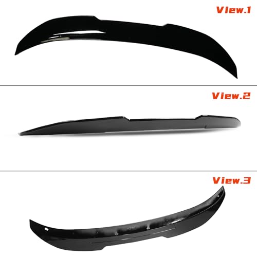 KHK F36 Rear Spoiler, Gloss Black Rear Trunk Spoiler Wings, ABS Material PSM Style Rear Spoiler Wing Lid Fits for BMW 4-Series F36 4-Door Gran Coupe — view 4