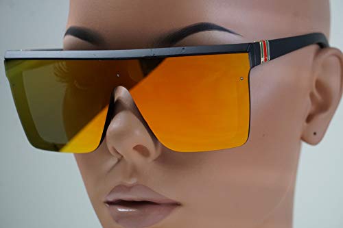 FLAWLESS EYEWEAR Fashion Oversize Siamese Lens Sunglasses Women Men Succinct Style UV4002