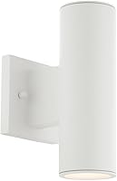 Vista 1 de WAC Lighting, Cilindro LED doble arriba y abajo de la luz de pared interior o exterior 3000K en blanco