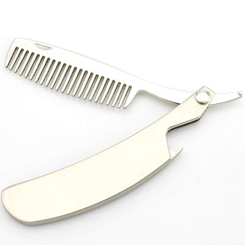 EXCEART Pettine per Barba Pieghevole Pettine