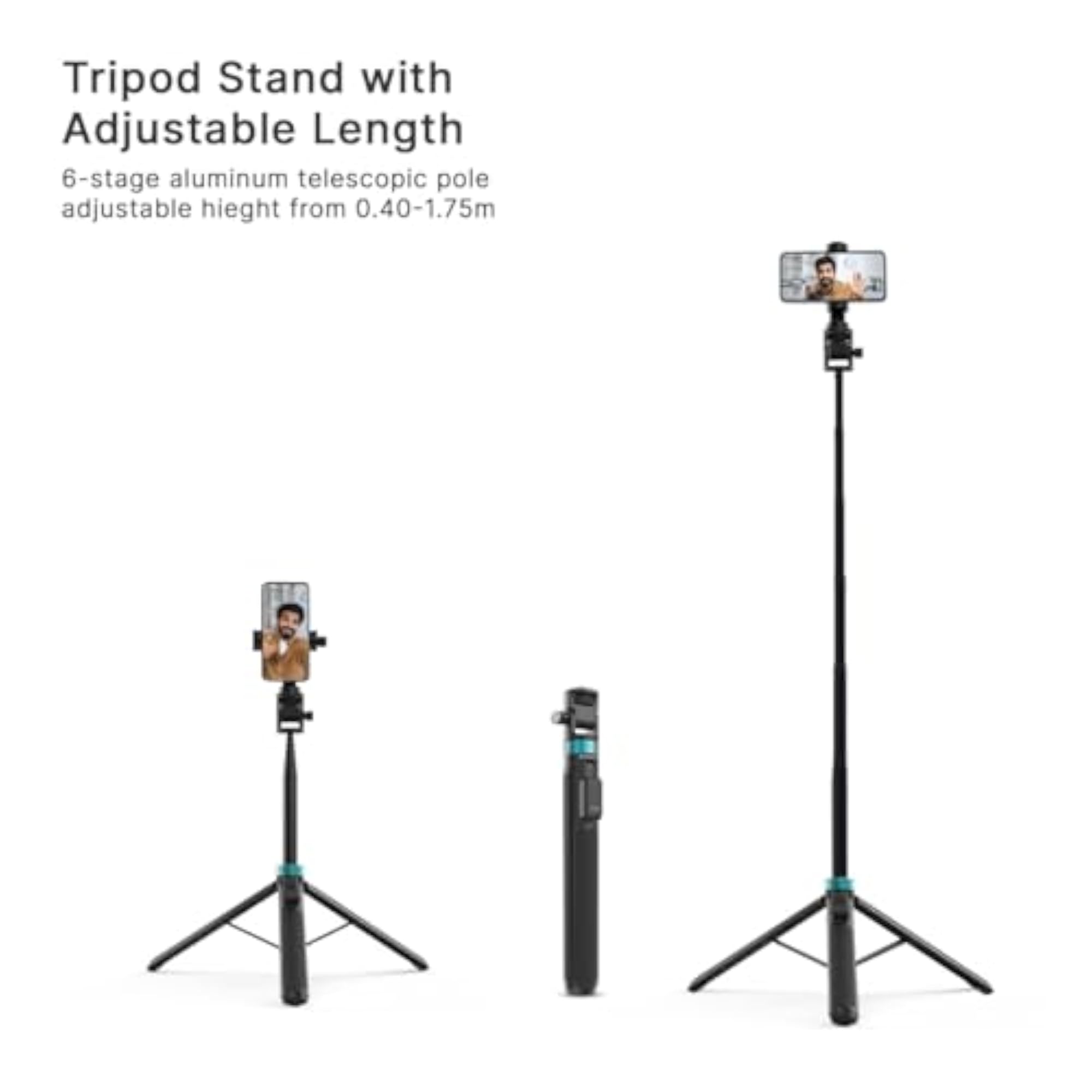 Selfie Stick/Tripod with Bluetooth Remote