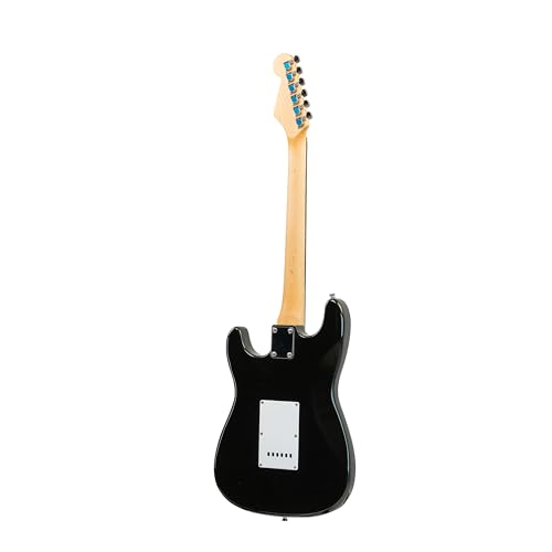 Image of STA 39-Inch 6-String Electric Guitar for Beginners & Intermediate (Sunburst) | SSS Single Coil Pickups | Basswood Body, Rosewood Neck & Fretboard | Standard Tremolo Bridge with Whammy Bar