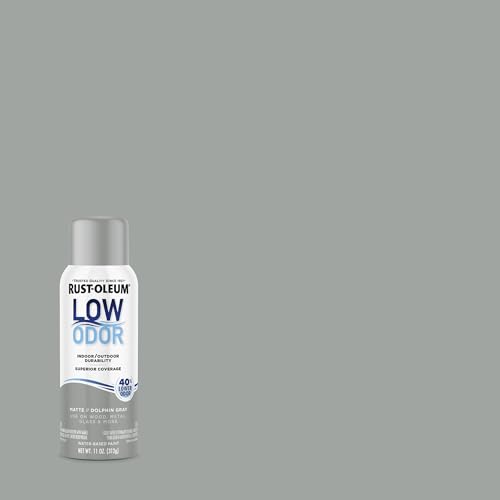 Image of Rust-Oleum Low Odor Premium Spray Paint, 11 oz, Matte Dolphin Gray