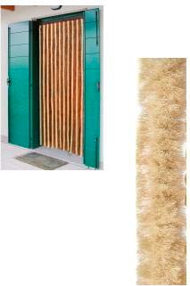 Tenda in ciniglia 90 x 220 cm colore Beige