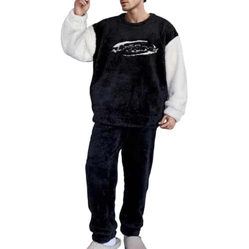 Pyjama en molleton matelassé homme tenue de nuit chaude et isolante automne hiver