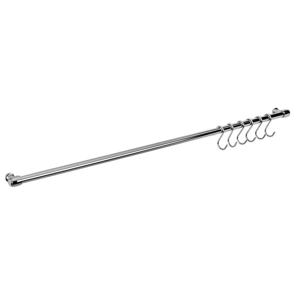 Metaltex Lonardo Wall Rail with 6 Hooks