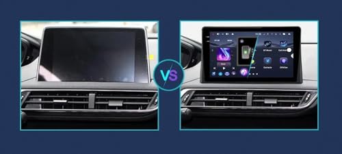 Pantalla de coche con Android Auto para Peugeot 4008 2017-2019 2
