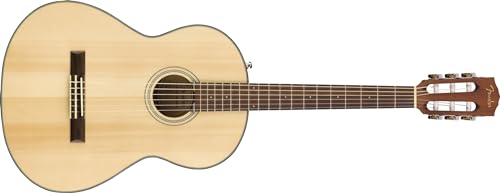Fender CN-60S Akustik Gitarre Nylon Walnuss Griffbrett natur, Inklusive kostenloser virtueller Kurse...