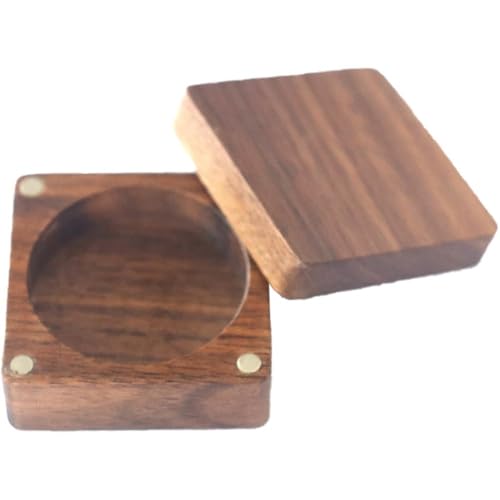 Caja para Monedas de Madera de Nogal para Exhibición miniatura 7